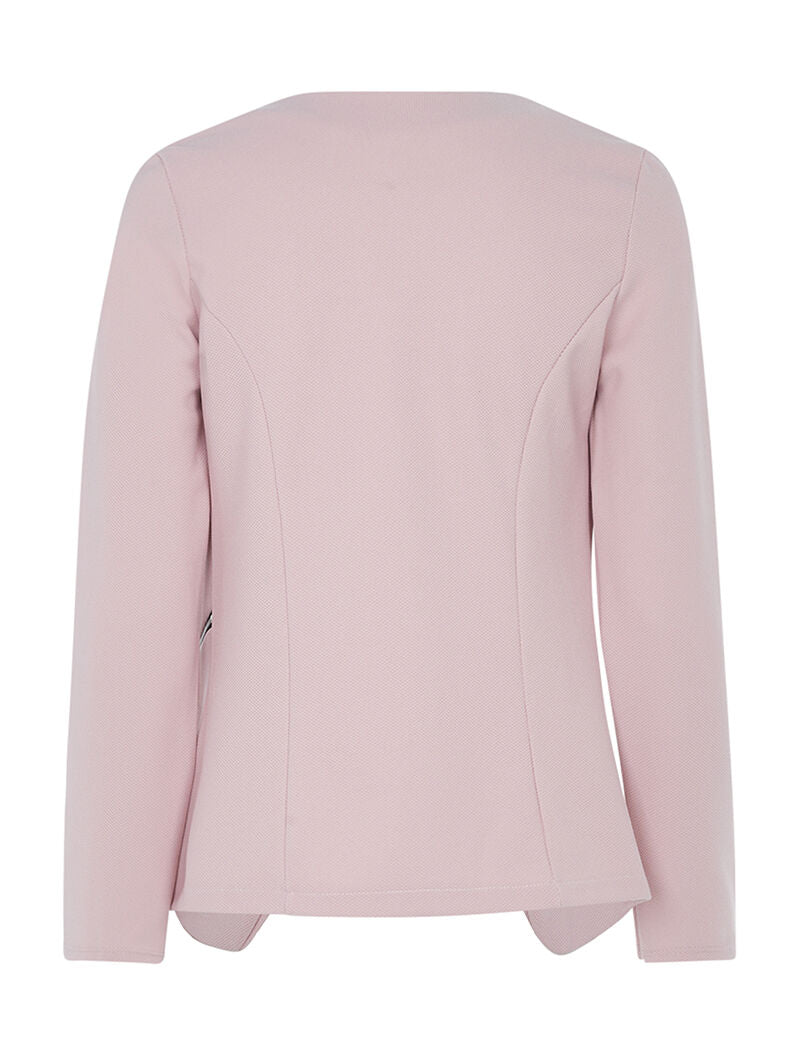 Veste légère basique ouverte - rose - 2