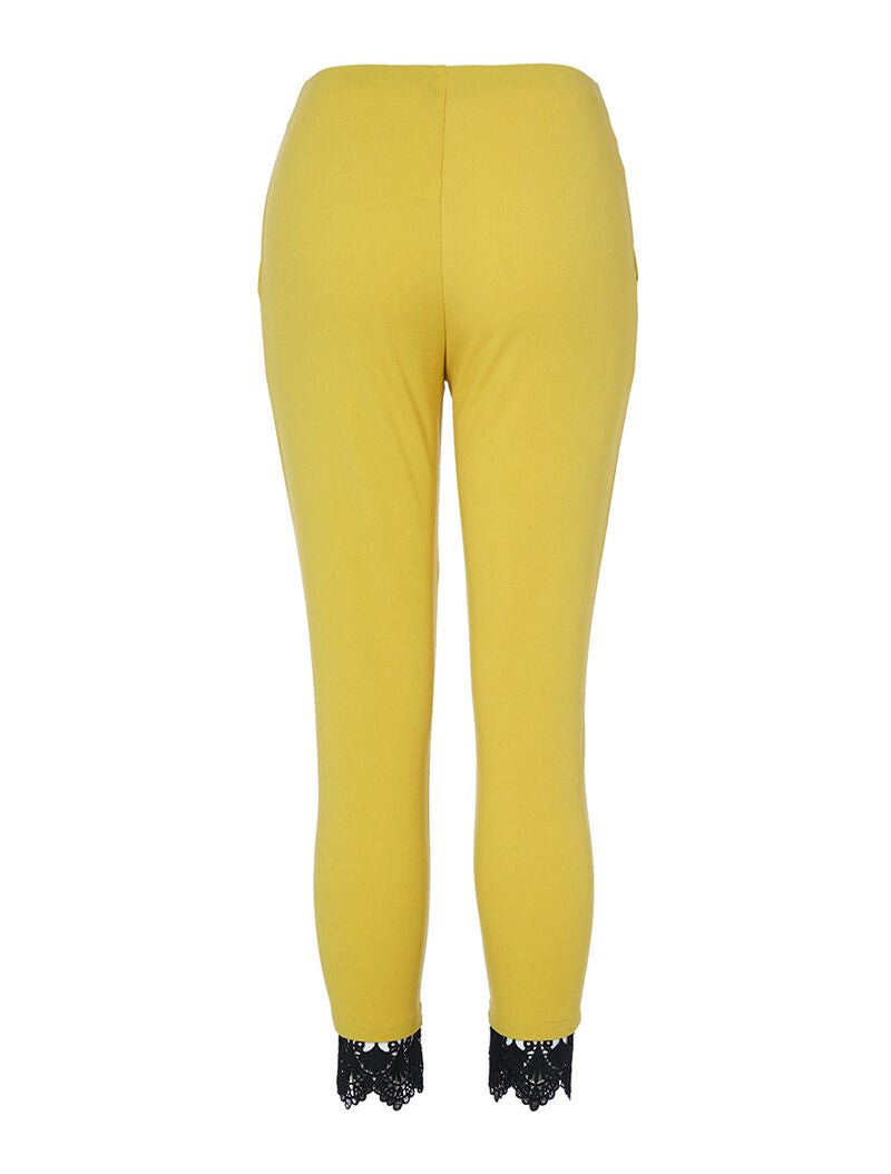 Pantaloni 7/8 con dettaglio all&