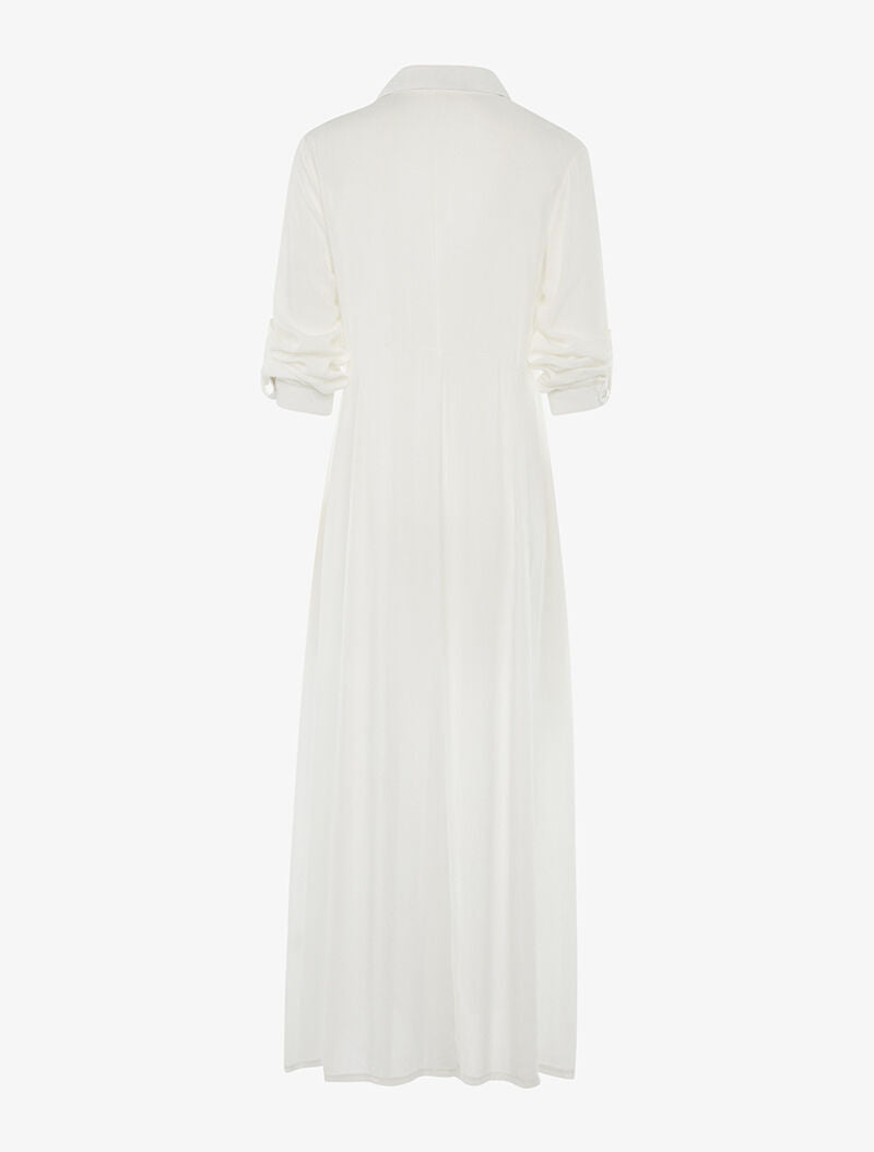 Robe chemise longue - blanc - 2