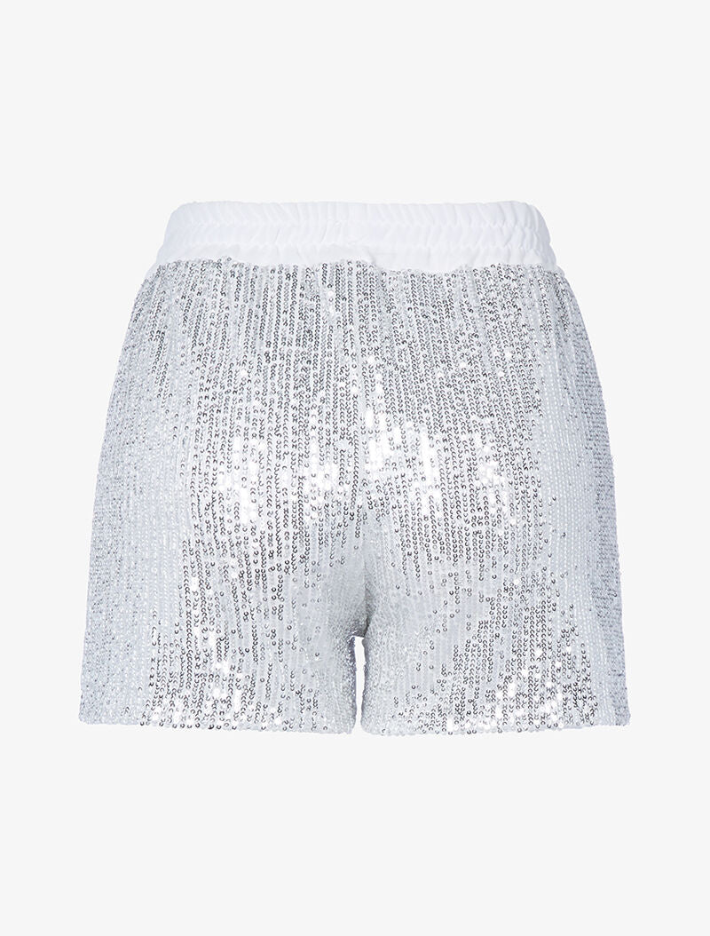 Short à sequins - blanc - 2