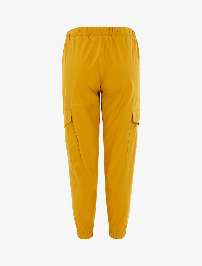 Pantaloni cargo 7/8 - giallo