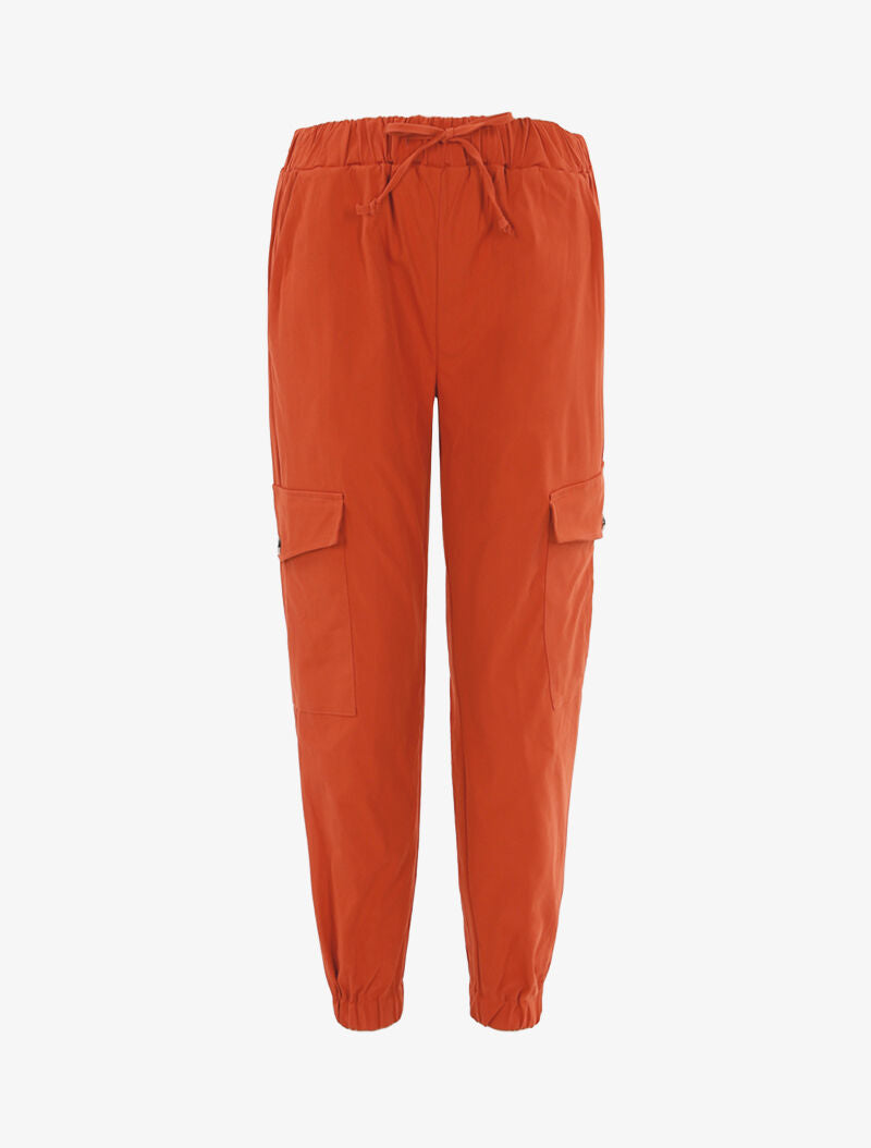 Pantaloni cargo 7/8 - mattone