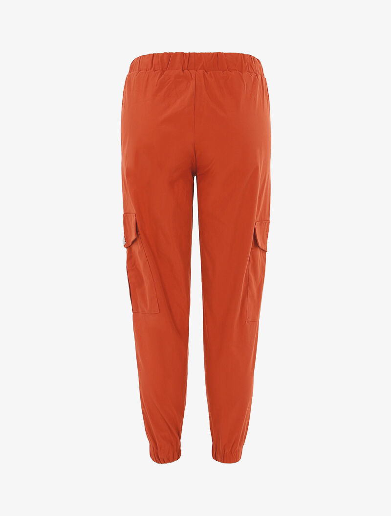 Pantaloni cargo 7/8 - mattone