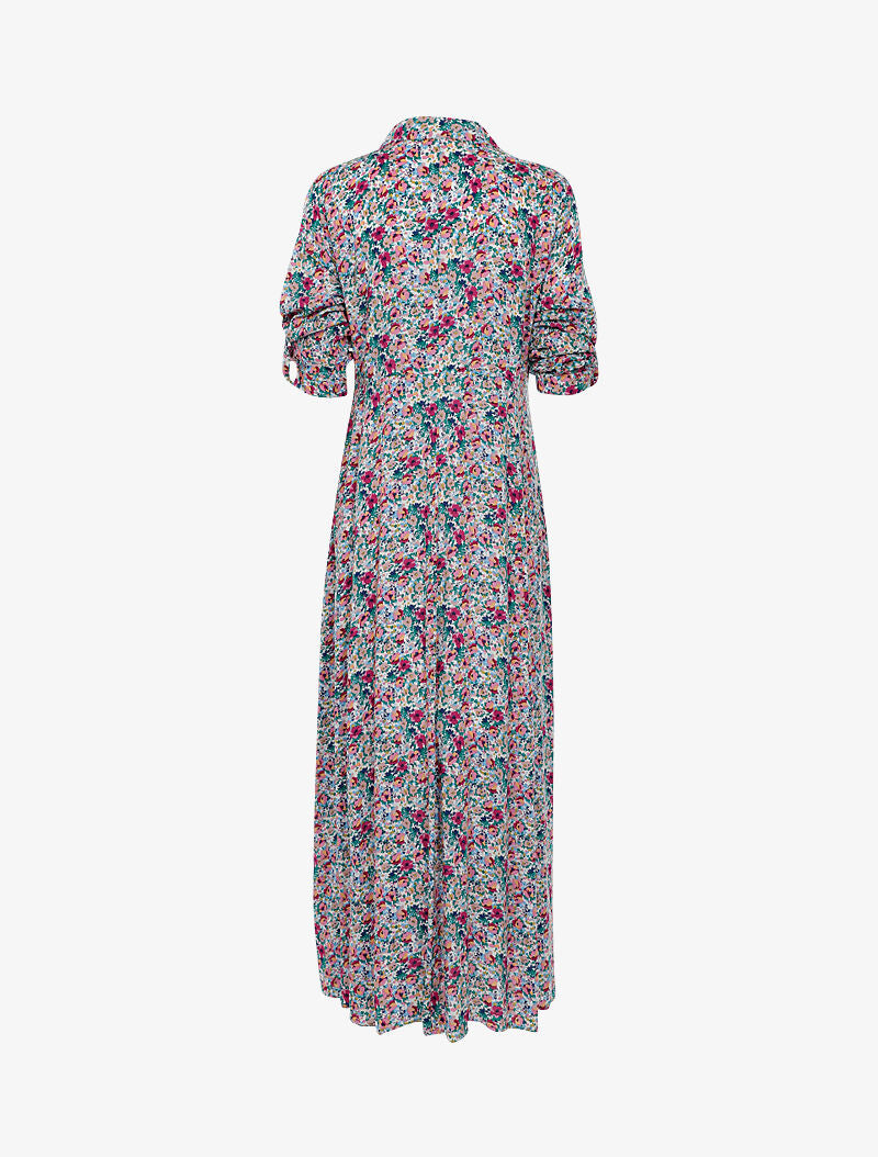 Robe chemise à imprimé floral - violet - 2