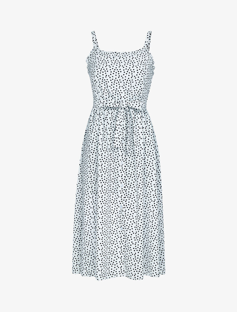 Robe longue à pois - ecru - 2