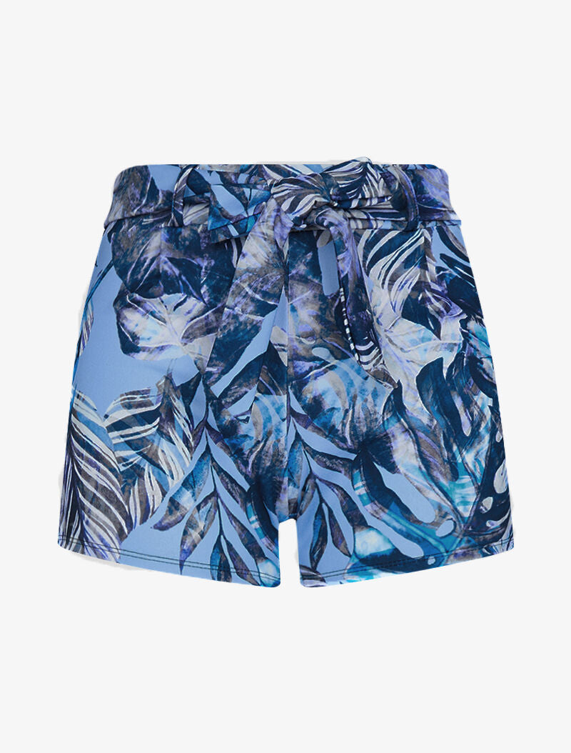 Short extra court à imprimé tropical - bleu - 2