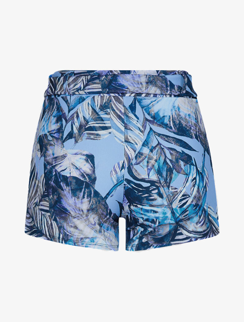 Short extra court à imprimé tropical - bleu - 3