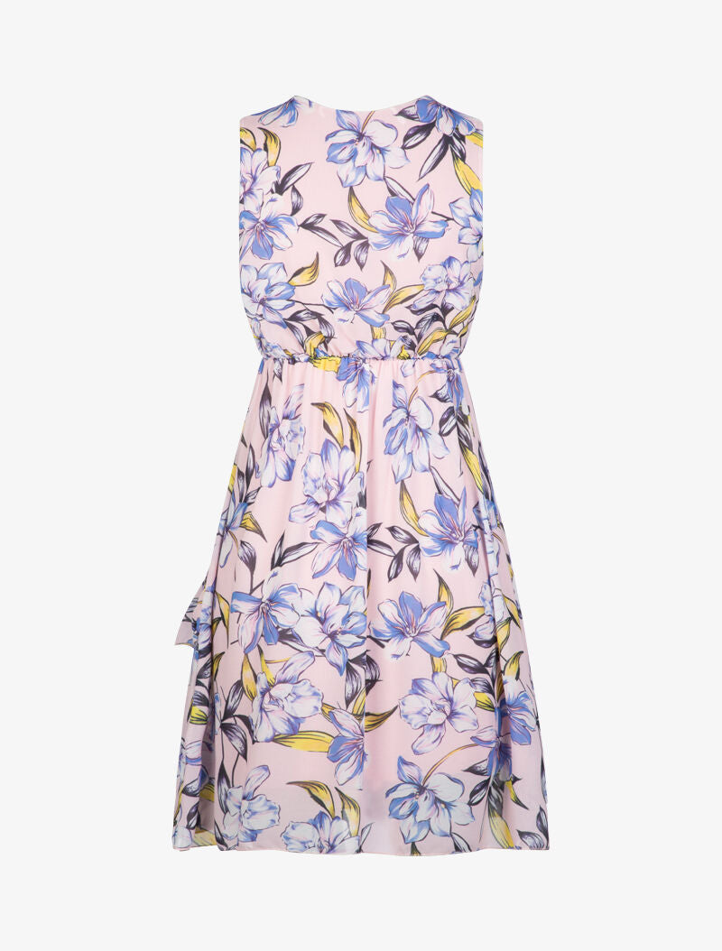 Robe patineuse à imprimé floral - rose - 2