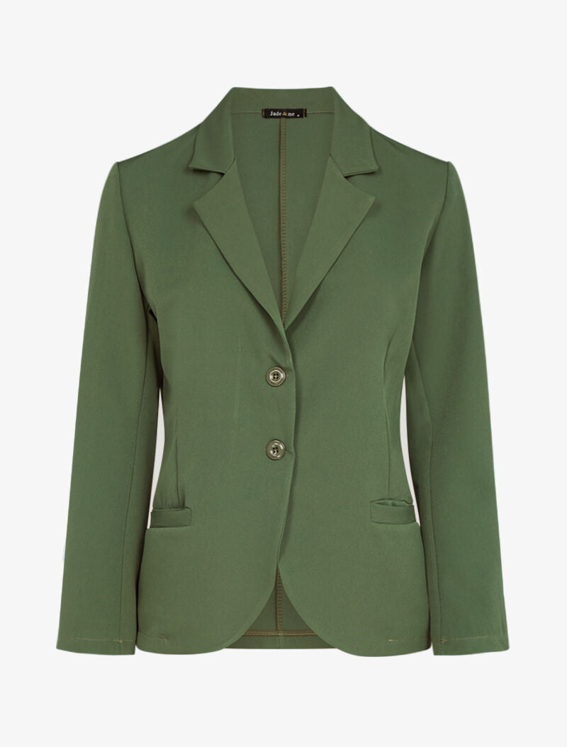 Blazer fluide uni - kaki - 2