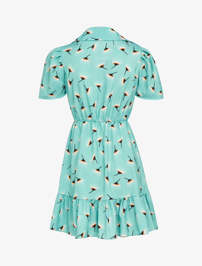 Robe patineuse à imprimés - vert menthe - 2