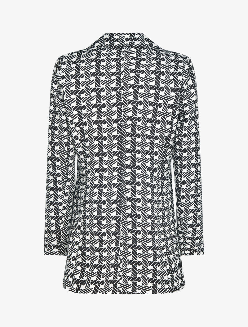 Blazer à imprimé graphique - noir - 2