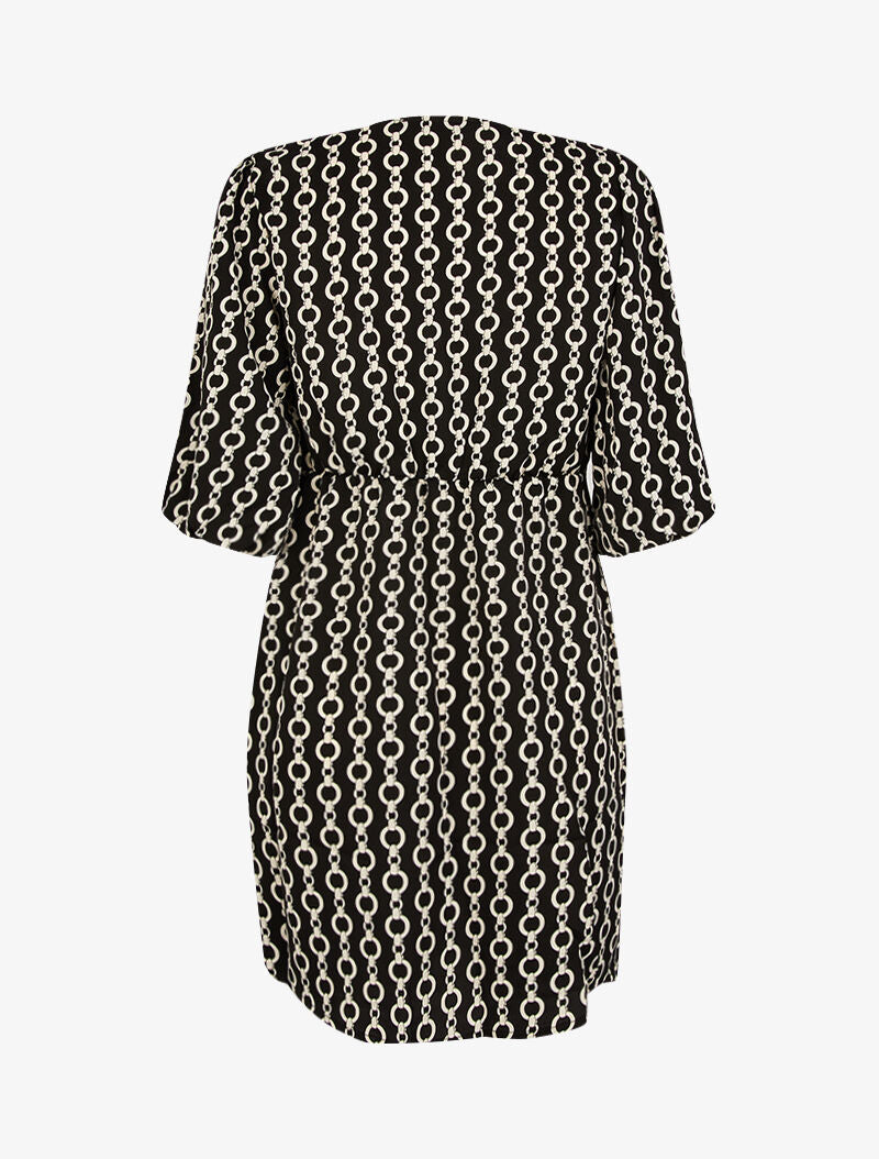 Robe tunique imprimée - noir - 2