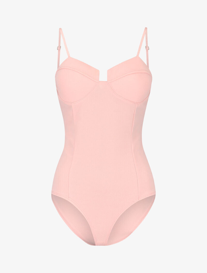 Body à décolleté corbeille - rose - 3