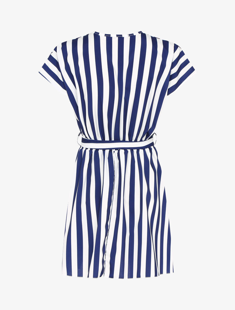 Robe patineuse à rayures - marine - 2