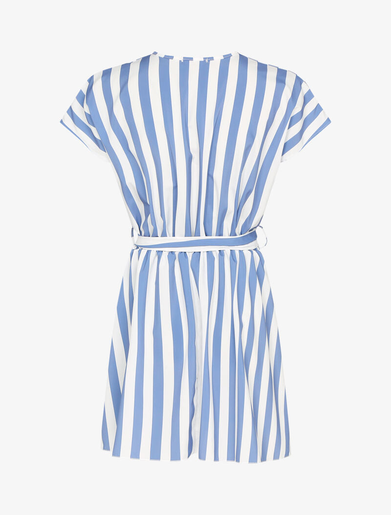 Robe patineuse à rayures - bleu - 2