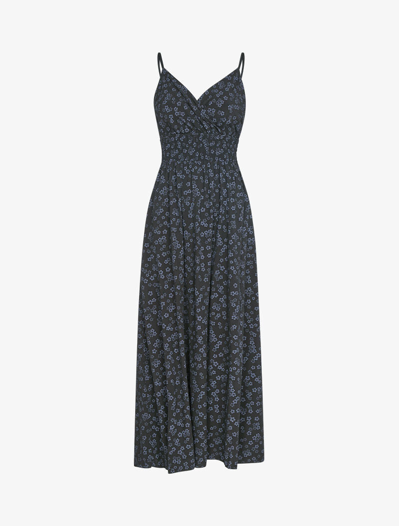Robe à taille empire et imprimés - noir - 3