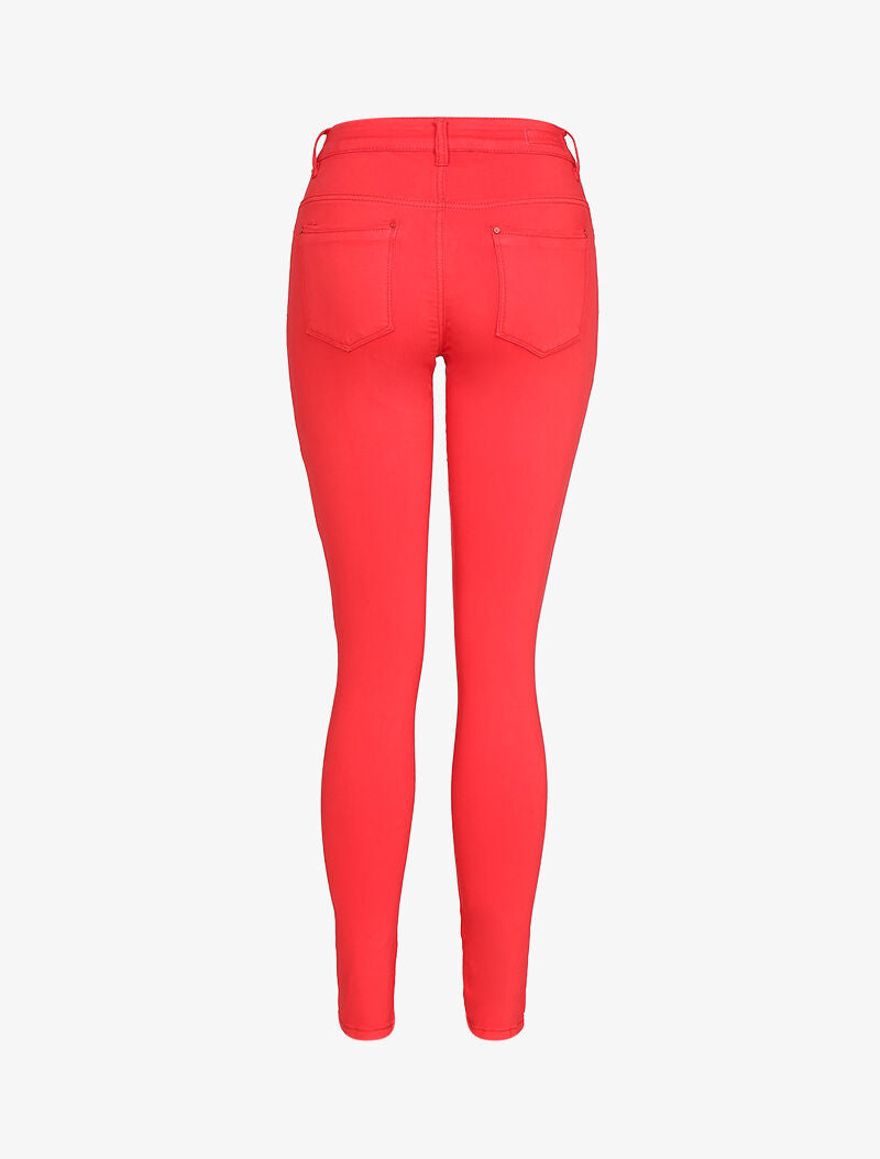 Jean slim uni - rouge - 2