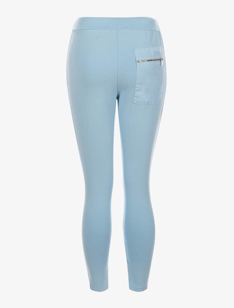 Jogpants 7/8 tinta unita - azzurro cielo