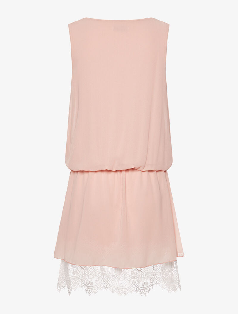 Robe bouffante bas dentelle - rose - 5