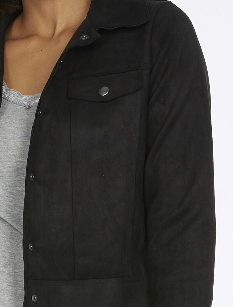 Veste légère en daim - noir - 5