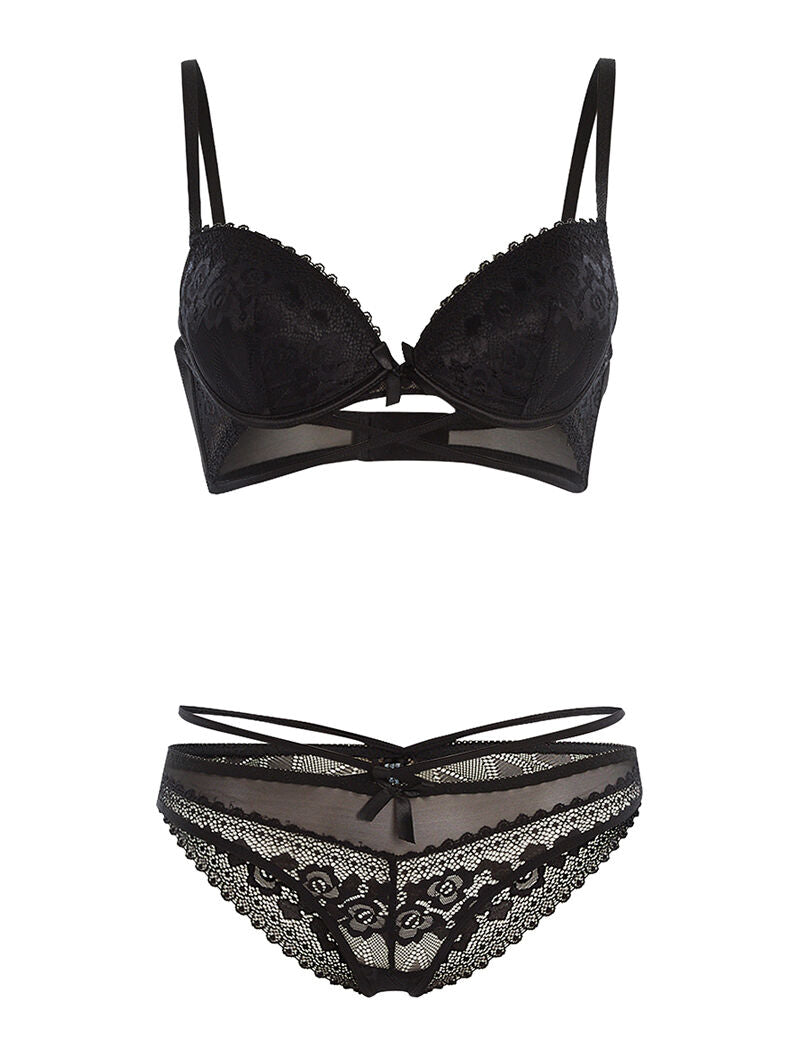 Ensemble SG et culotte lace out - noir - 3