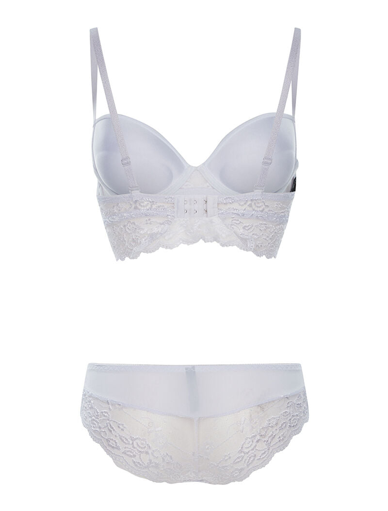 Ensemble SG et culotte dentelle - blanc - 2