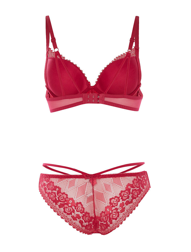 Ensemble SG et culotte fines lanières - rouge - 2