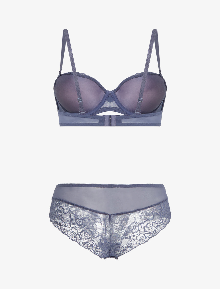 Ensemble SG corbeille et culotte - Violet - 2