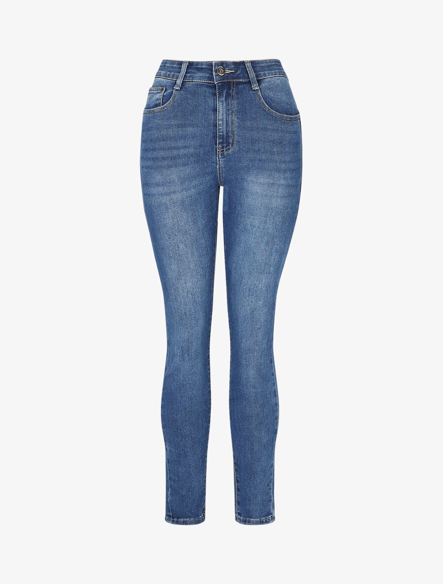 Jean push up basique coupe skinny - Bleu - 1