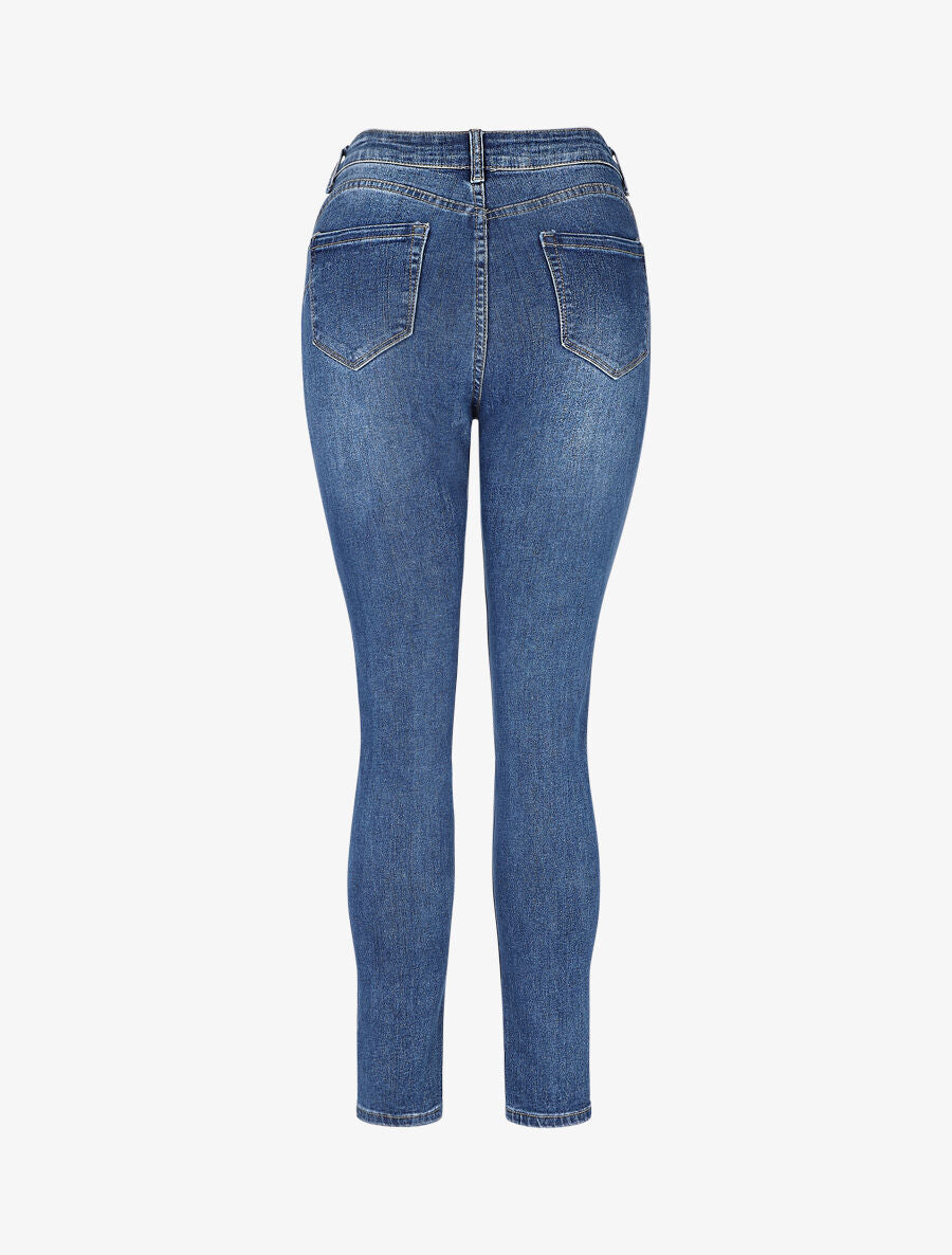 Jean push up basique coupe skinny - Bleu - 2