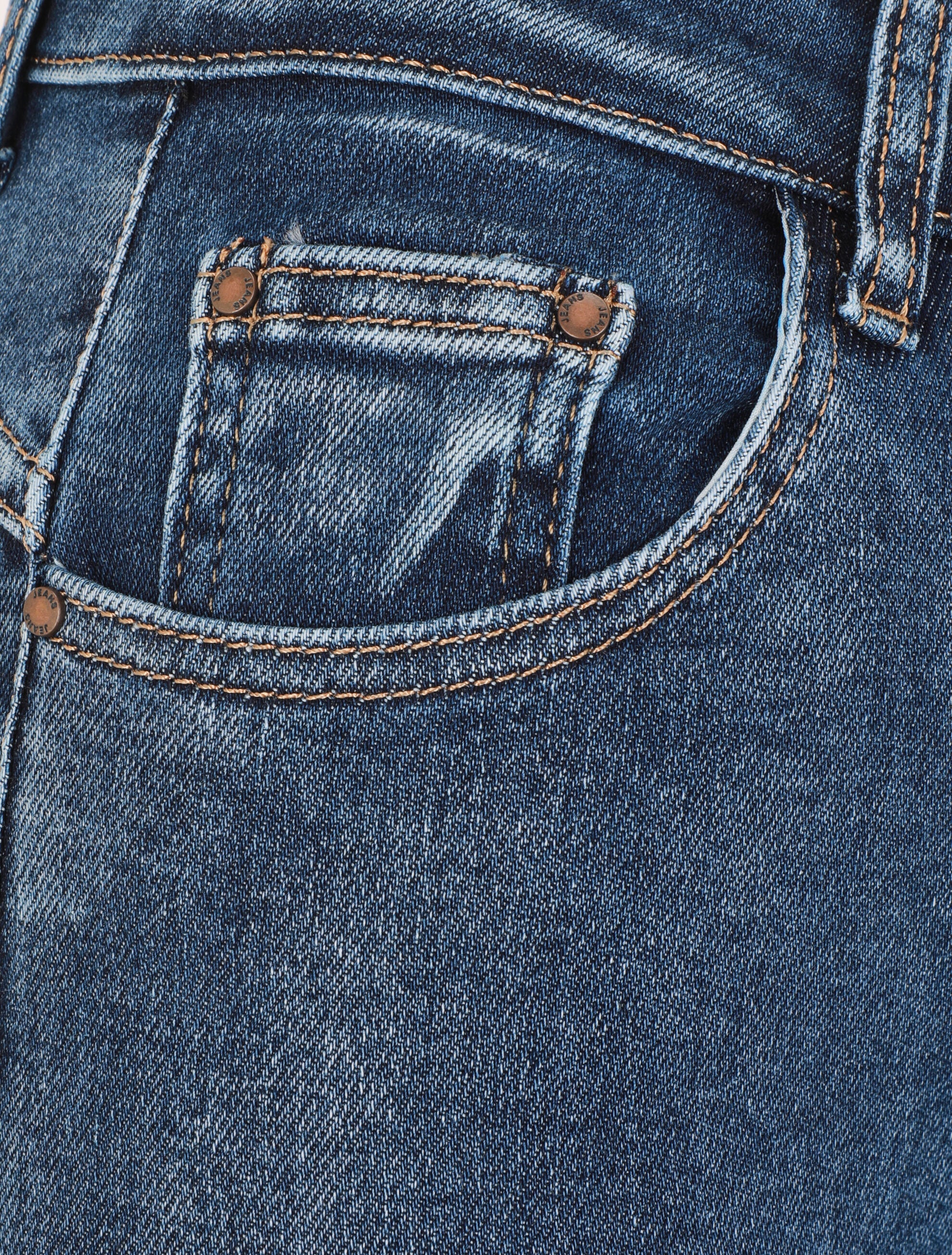 Jean classique à revers coupe skinny - Bleu - 3