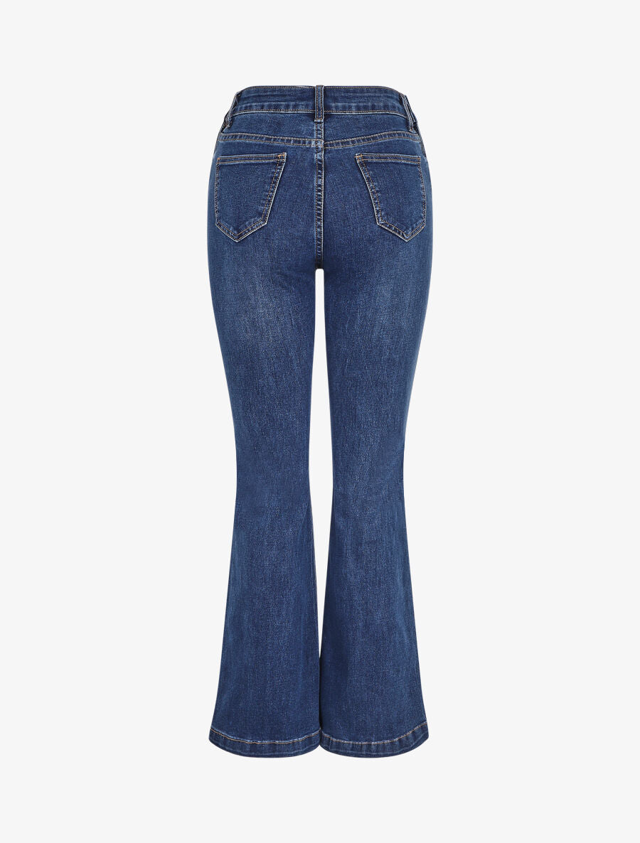 Jean classique coupe flare - Bleu - 2