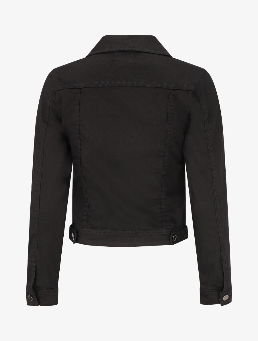 Veste en jean droite - Noir - 2