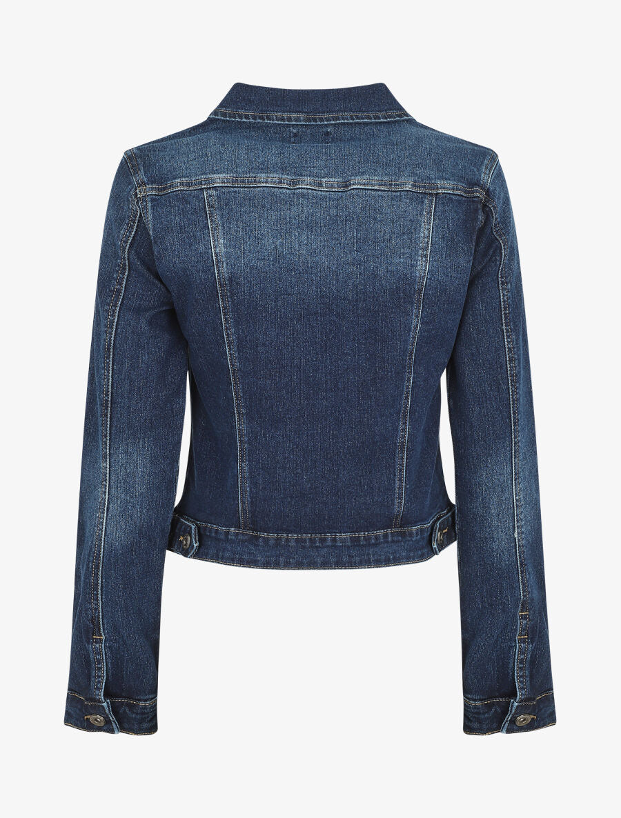 Veste en jean droite - Bleu - 2