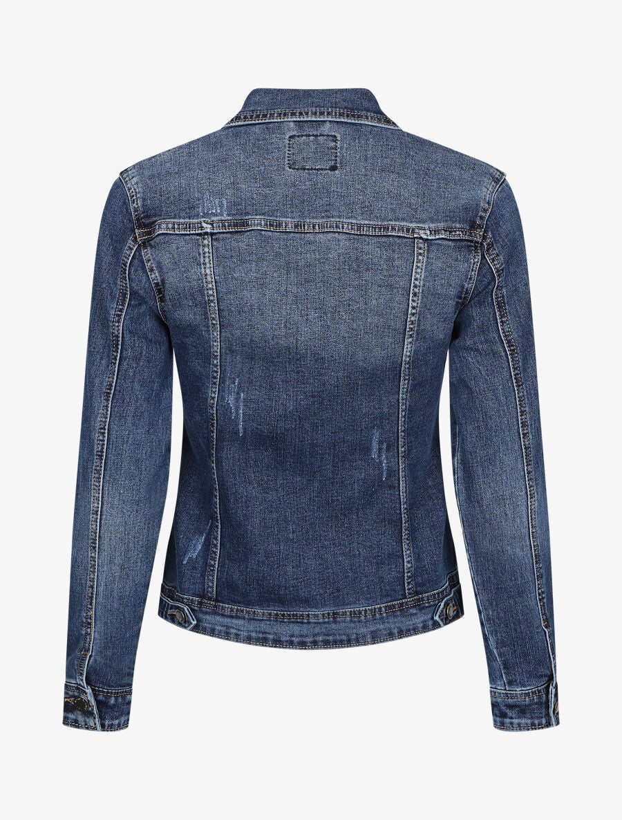Veste en jean ajustée - Bleu - 2