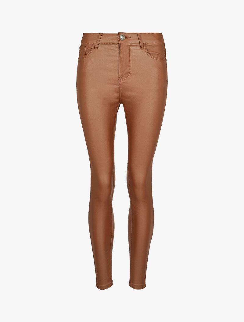 Jean enduit ultra skinny - Camel - 3