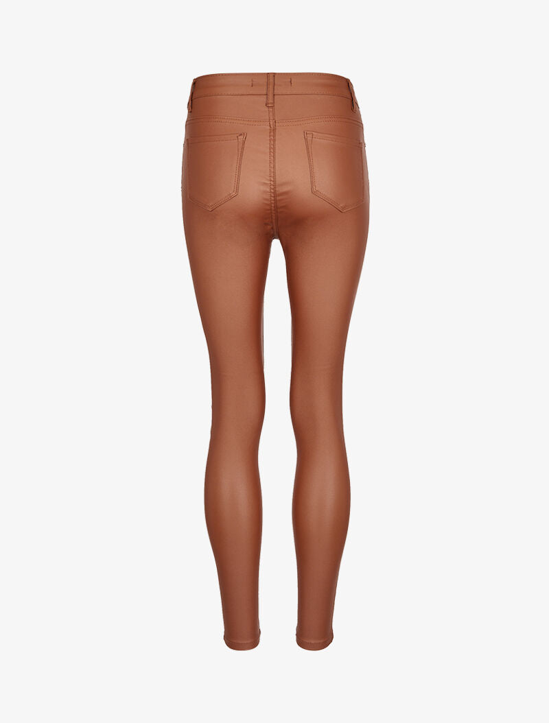 Jean enduit ultra skinny - Camel - 4