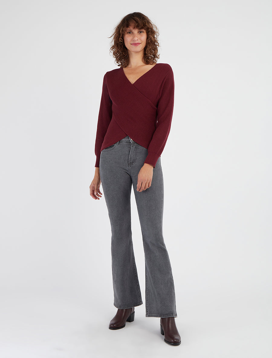 Jean standard a zampa larga - Grigio