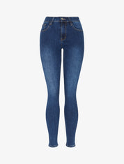 Jean coupe skinny taille standard - Bleu denim - 1