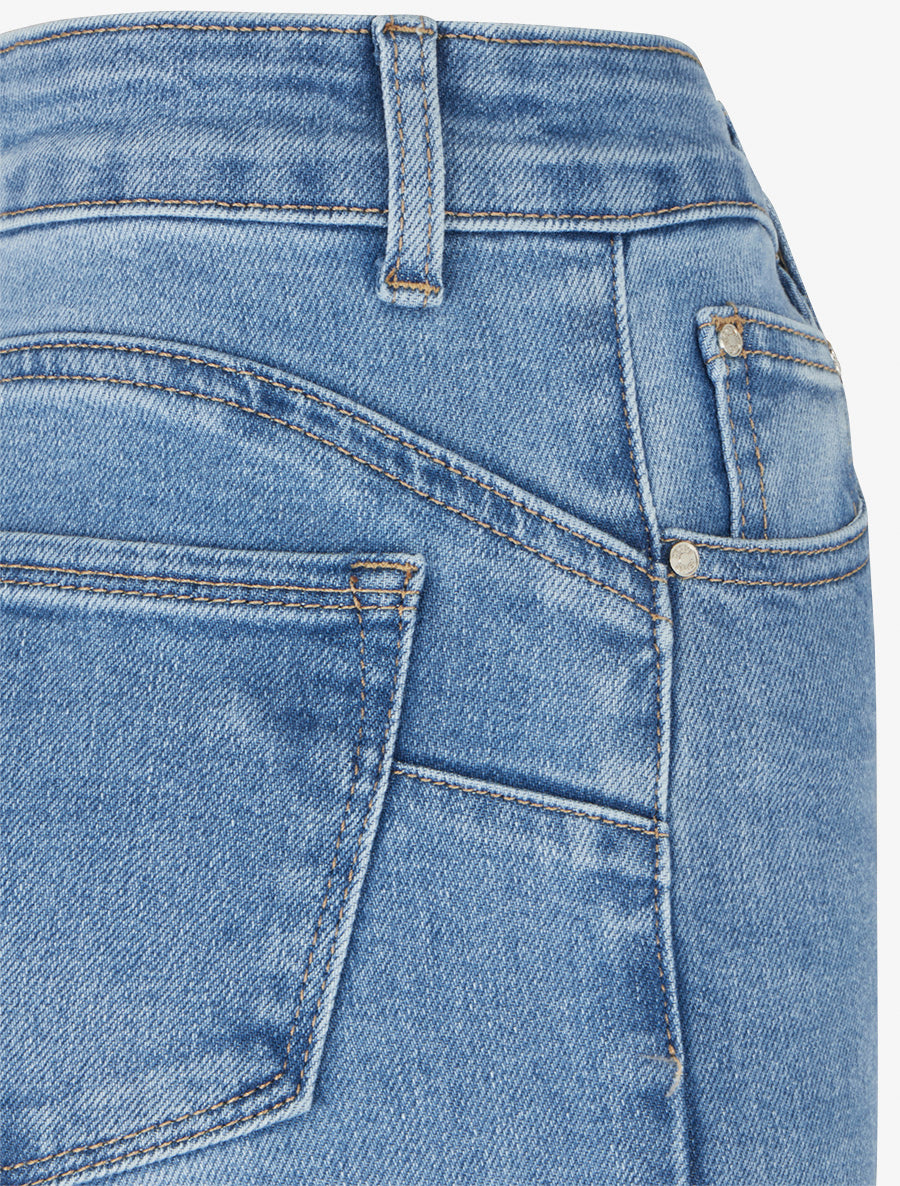 Jean push-up coupe flare - Bleu - 3