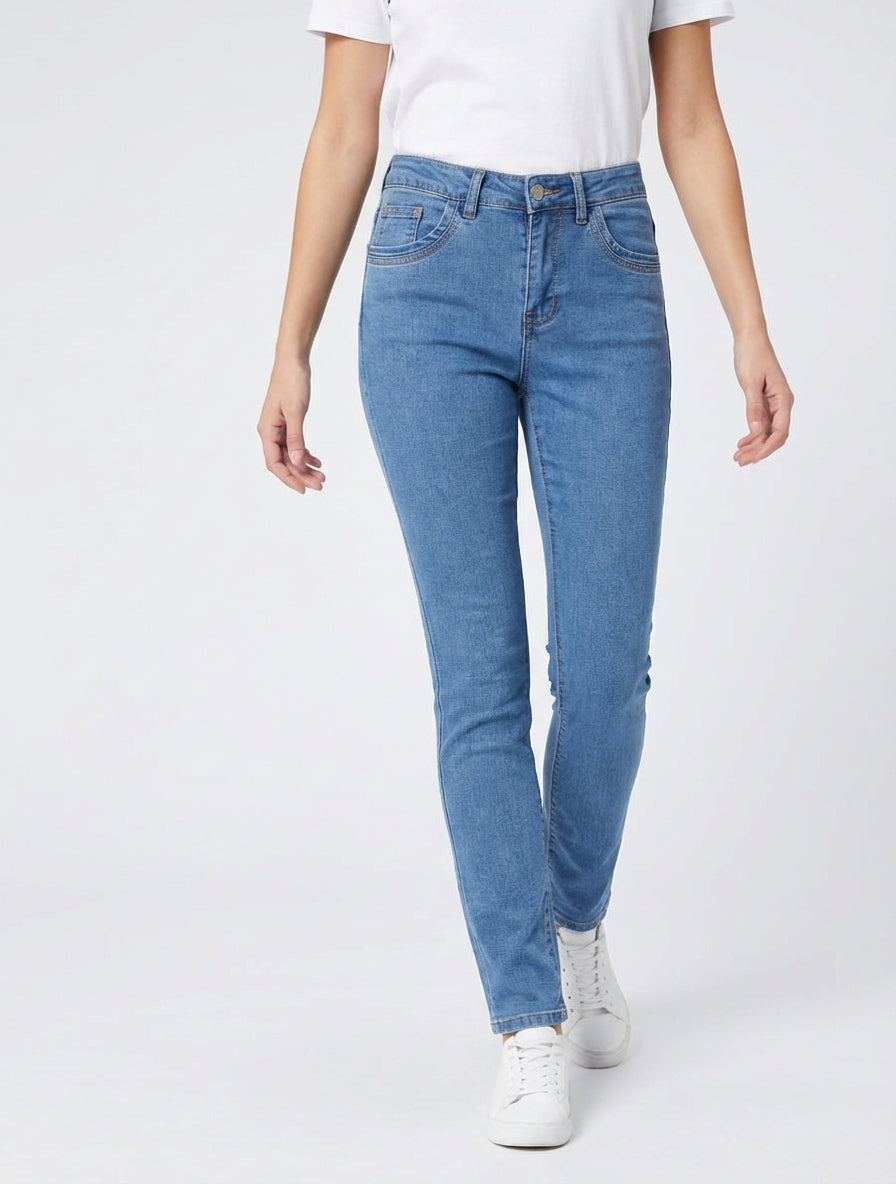 Jean taglio slim standard - Blu