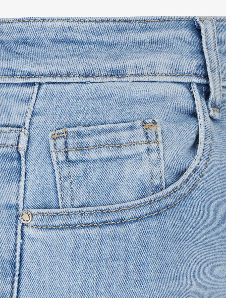 Jean classique coupe droite - Bleu clair - 3