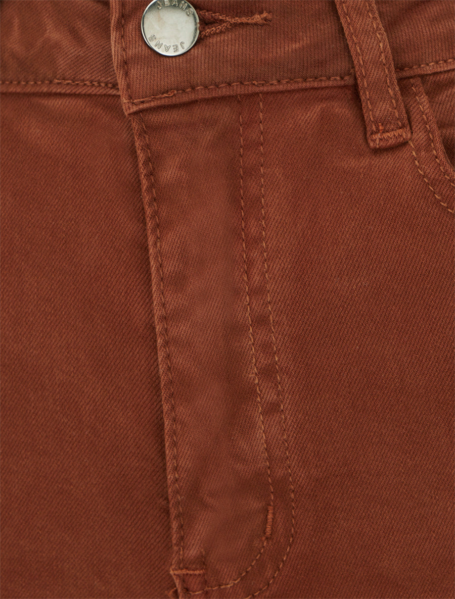 Jean uni wide leg - Rouille - 3