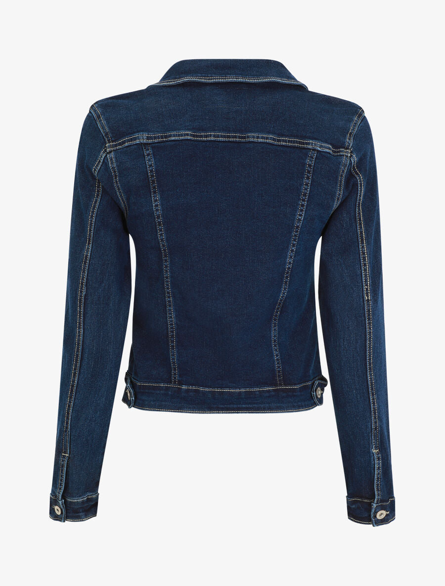 Veste en jean ajustée - Bleu - 2
