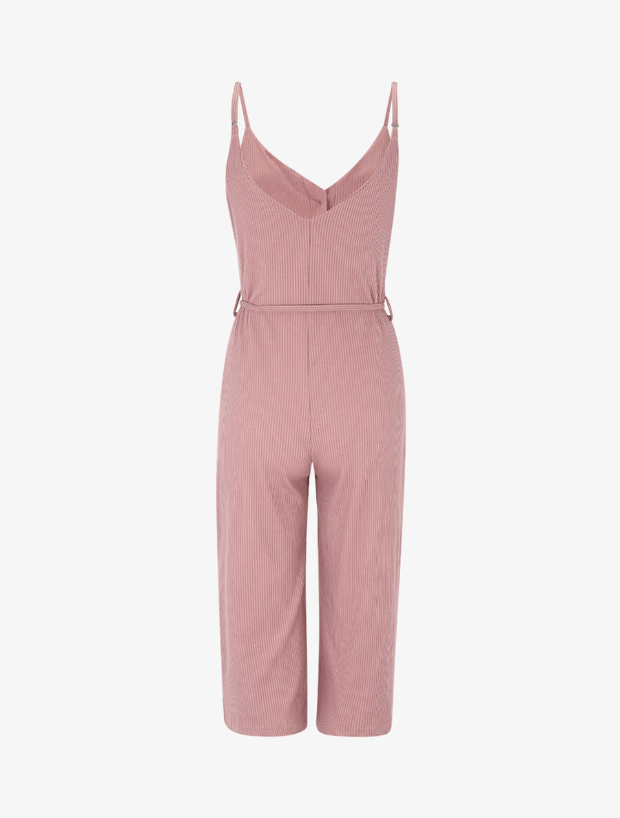 Combishort côtelé coupe droite - Rose - 2