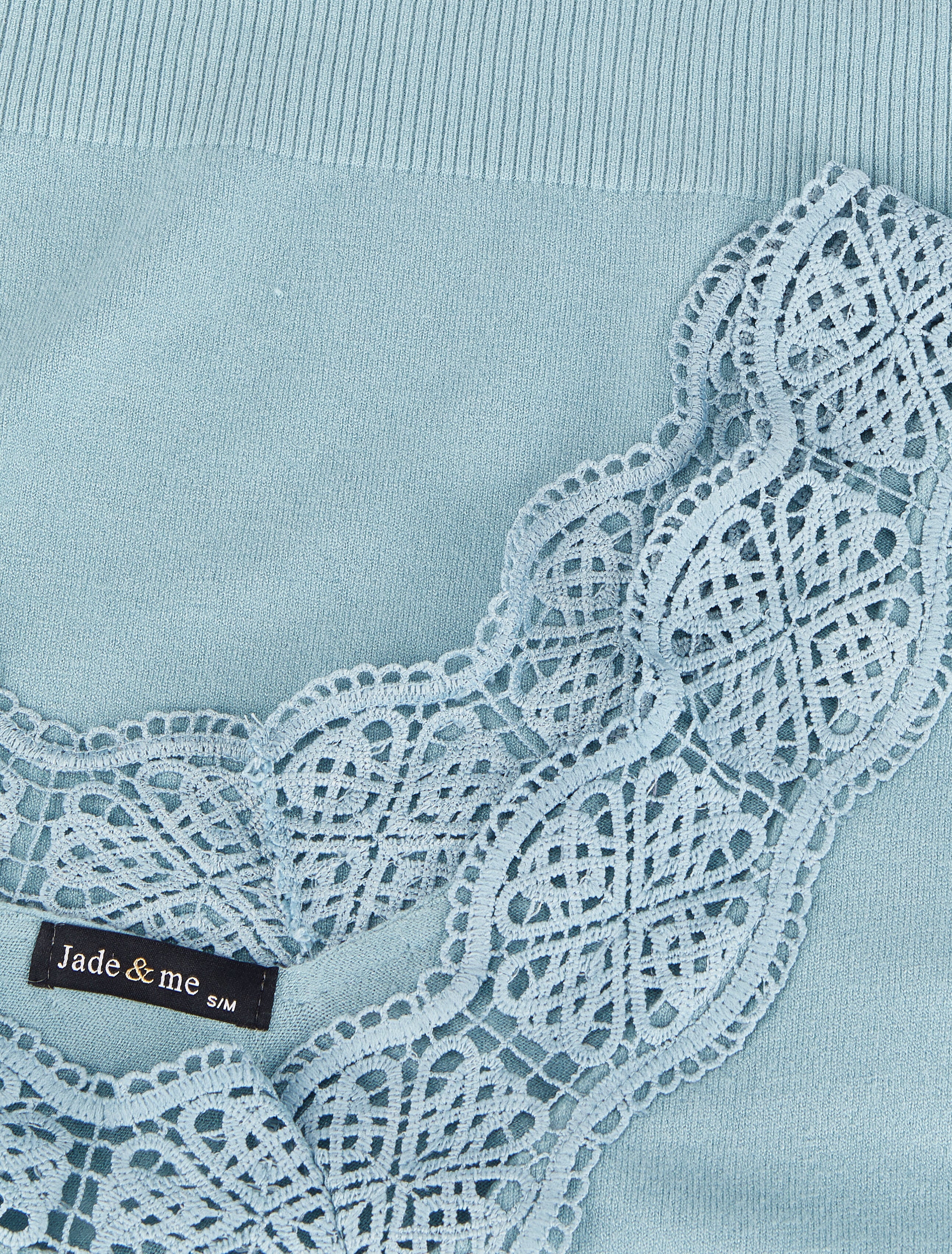 Pull à décolleté profond en U - Bleu ciel - 3
