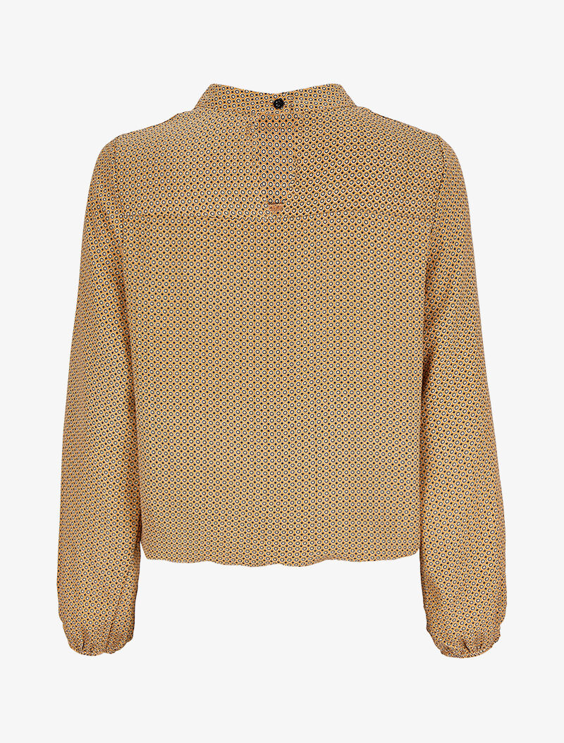 Blouse à motifs géométriques - Jaune - 2