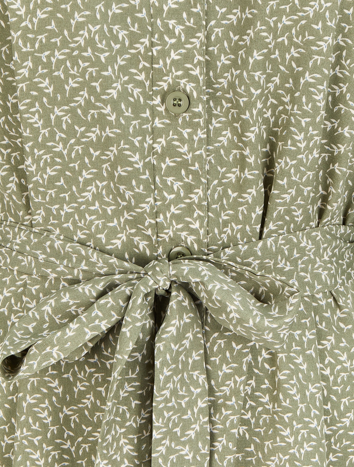 Robe chemise à imprimé feuilles d&