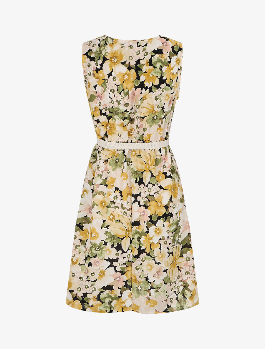 Robe patineuse imprimé fleurs d&