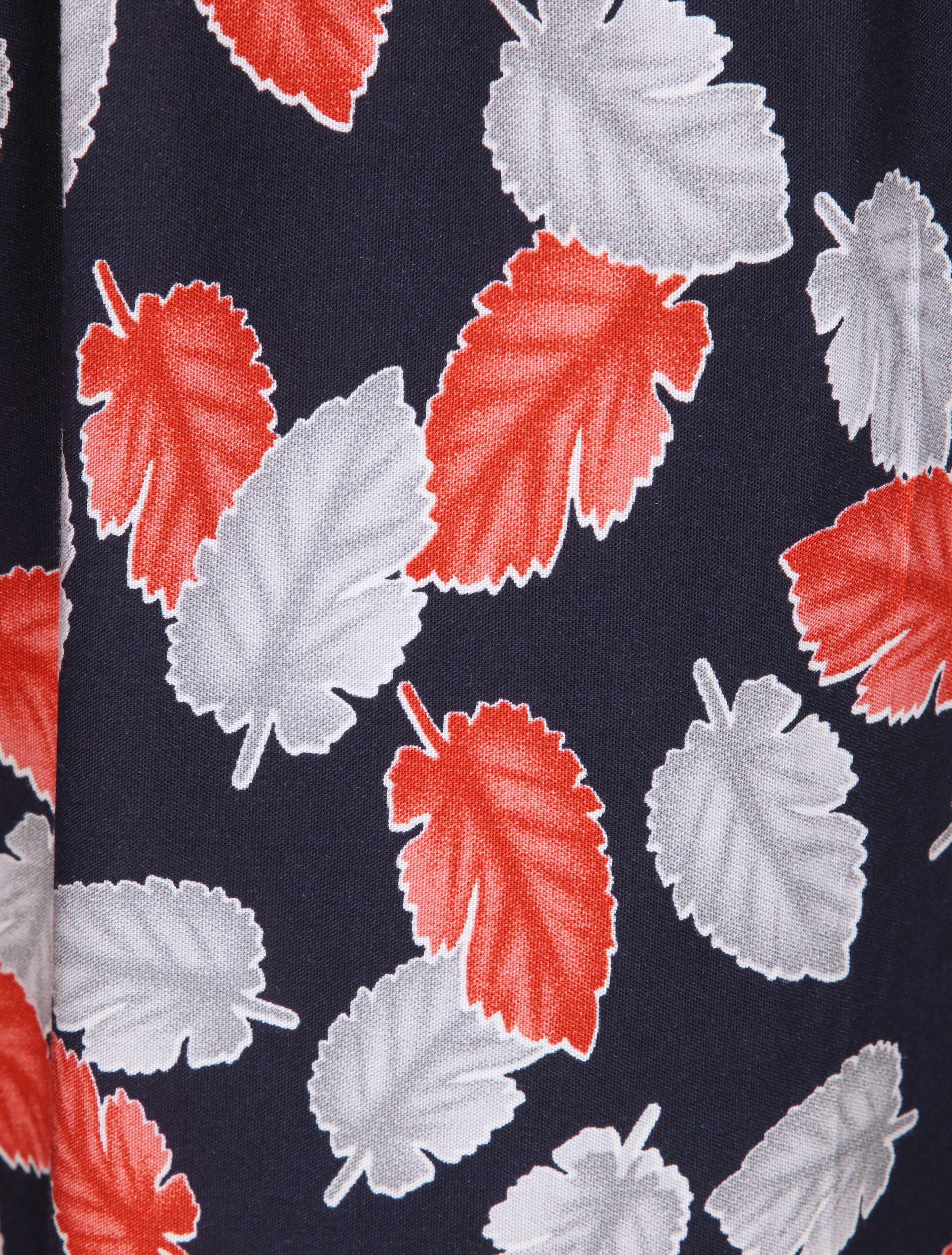 Pantalon harem imprimé feuilles d&